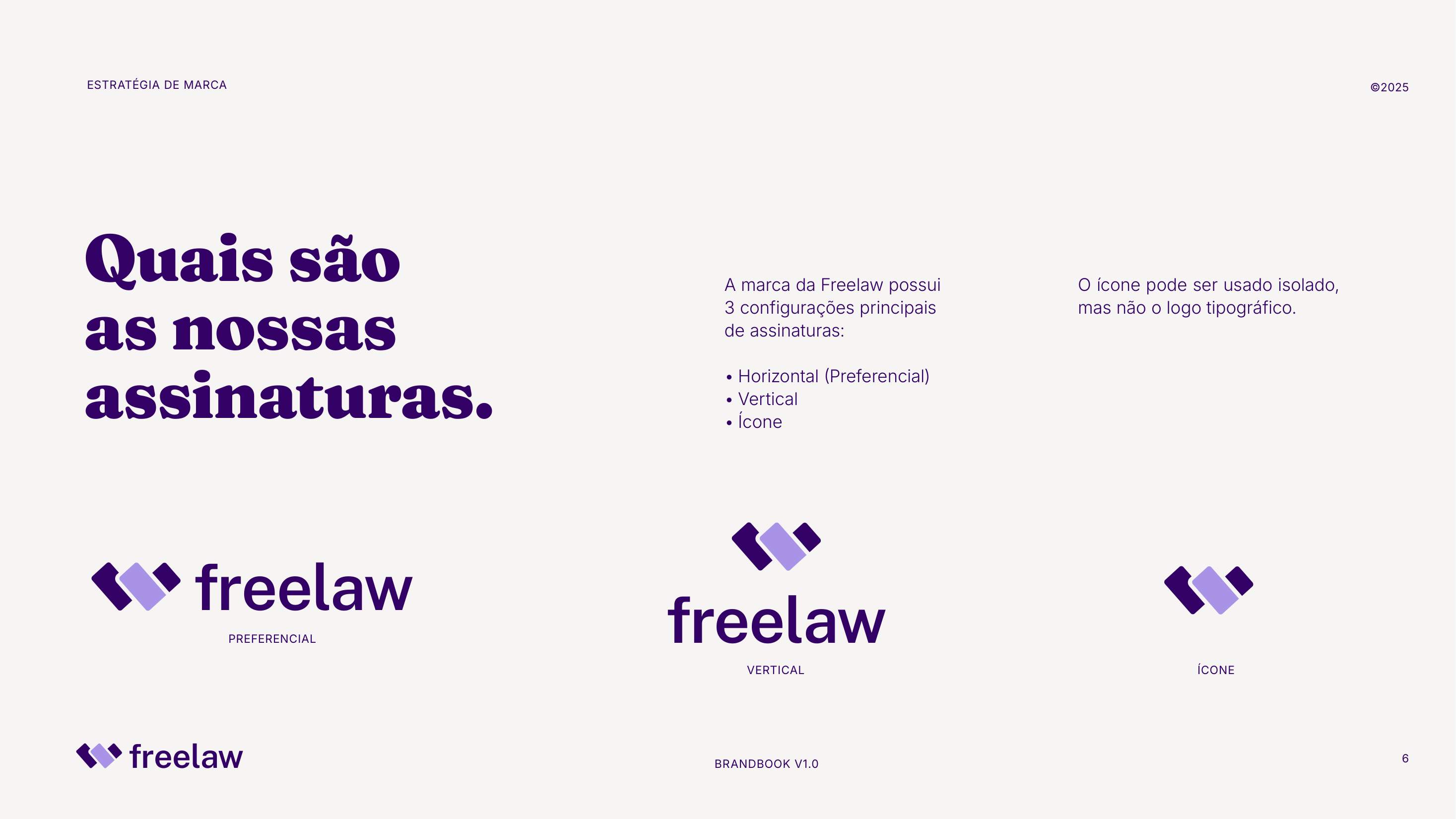 Assinaturas da marca Freelaw