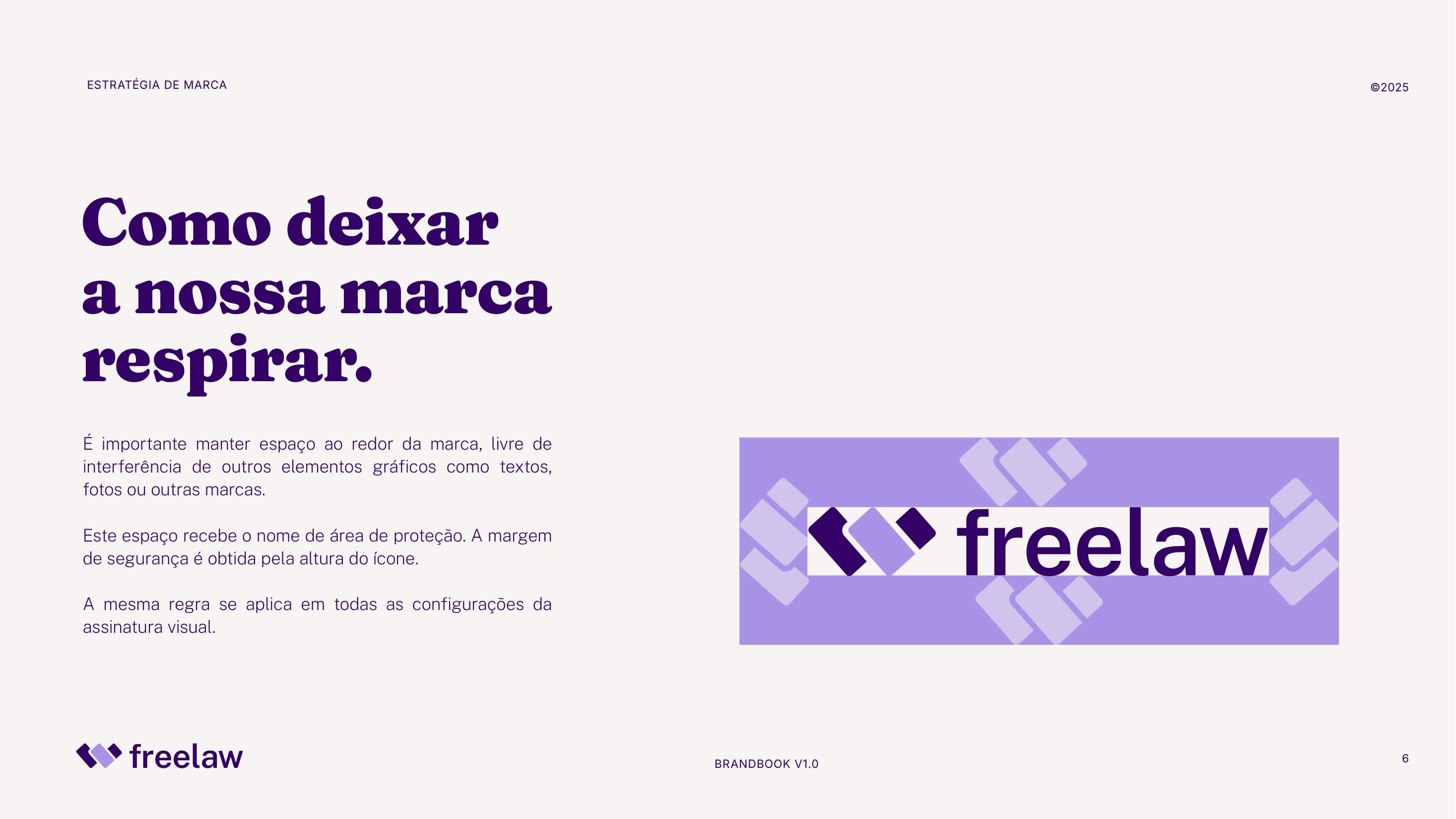 Área de proteção do logo